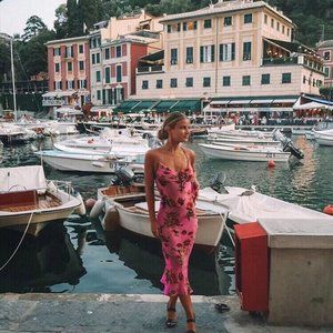 RAT & BOA Kiki Midi  Backless Dress - Fuchsia